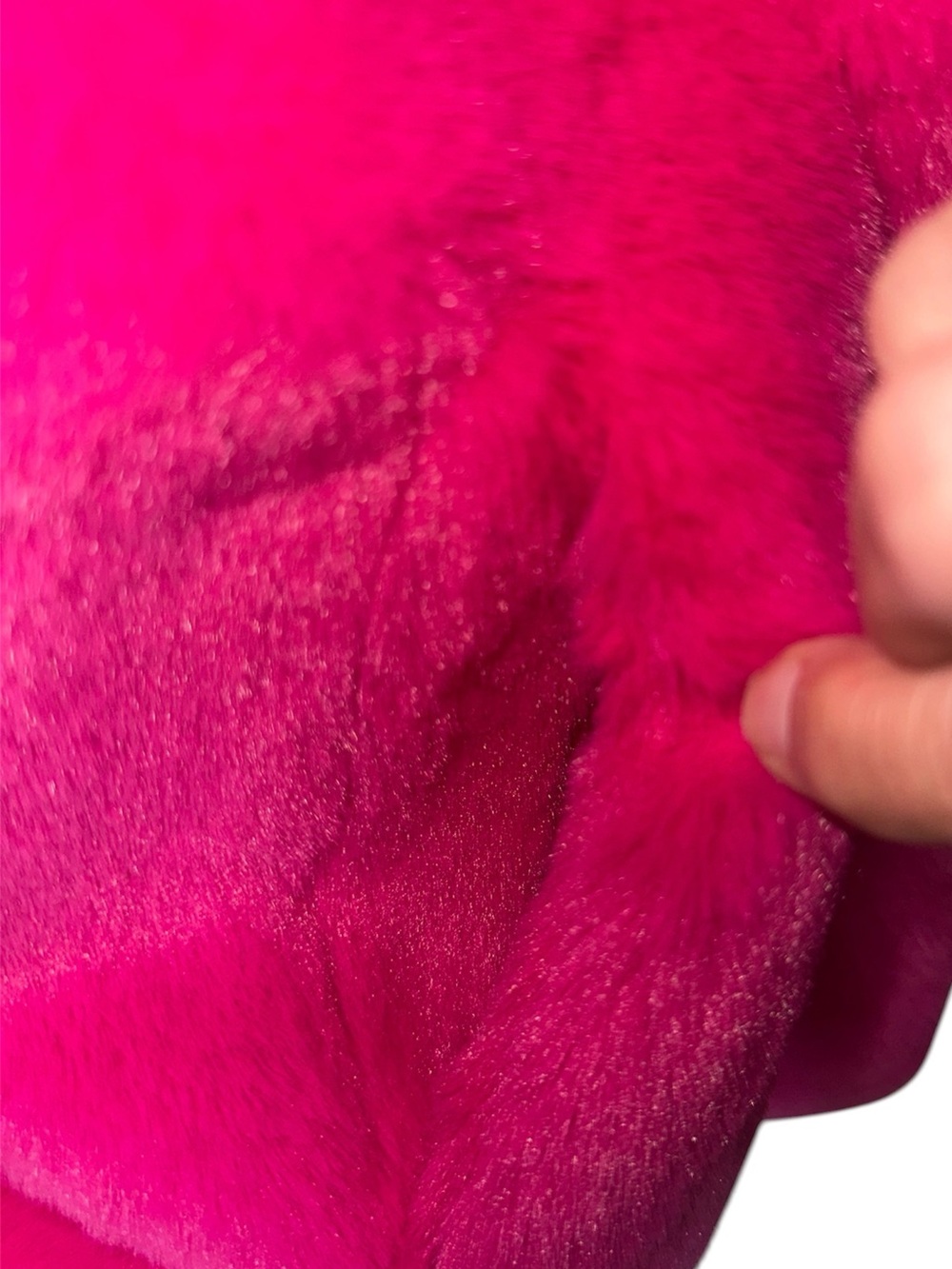 House of Harlow 1960 Fuchsia Faux Fur Coat Jacket Size M - Picture 7 of 11